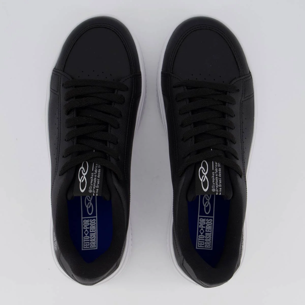 Tênis Olympikus Eros Preto e Branco Branco 4