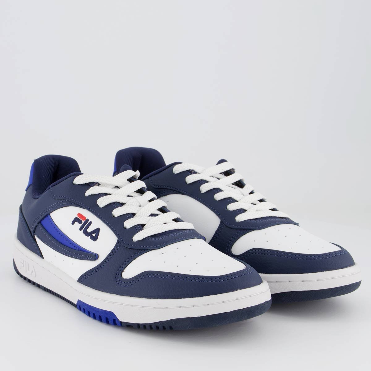 Tênis Fila FX-33 Low Branco e Marinho Branco/Azul 2