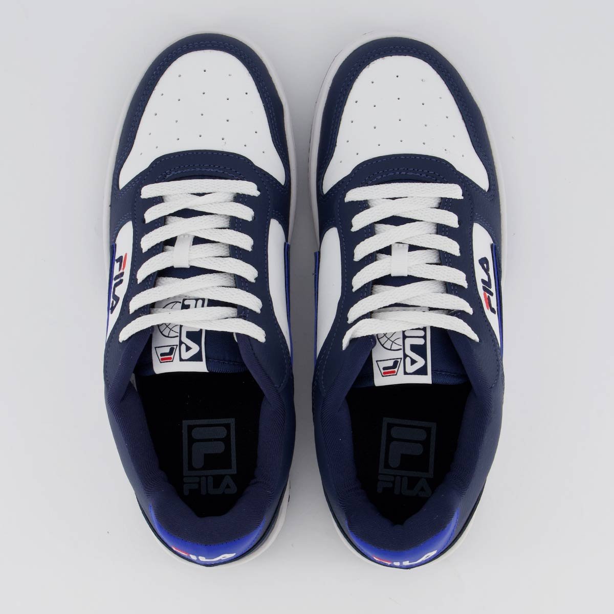Tênis Fila FX-33 Low Branco e Marinho Branco/Azul 4