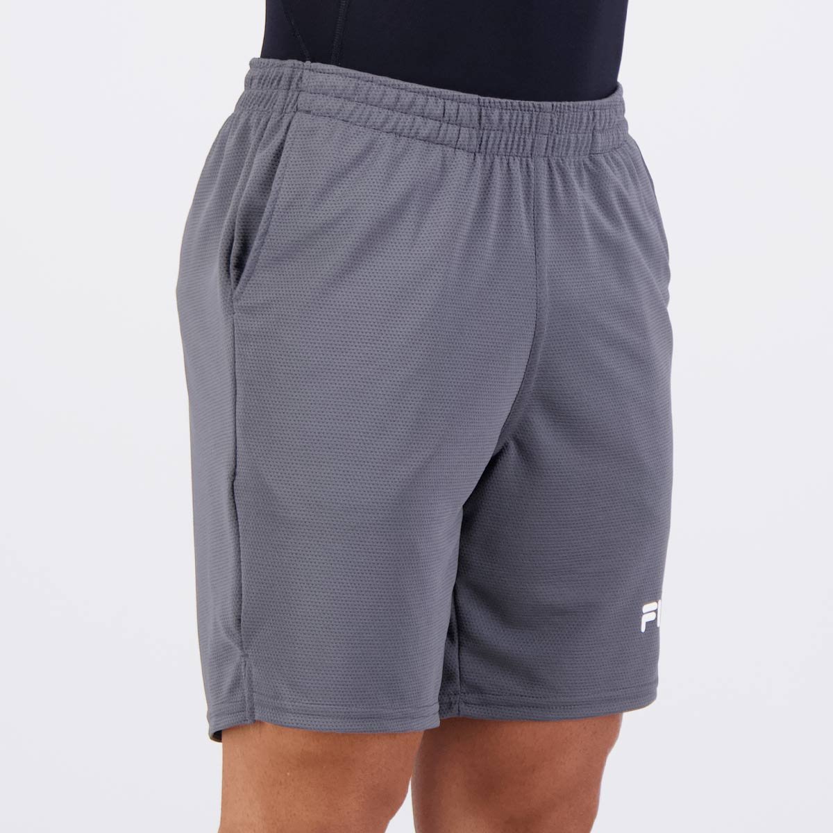 Bermuda Fila Sport Cinza Escuro Cinza 2