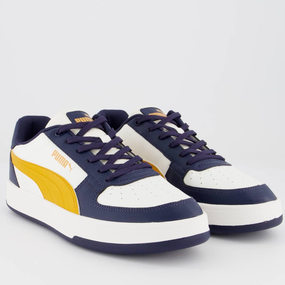 Tênis Puma Caven 2.0 BDP Branco e Marinho Branco/Marinho 2