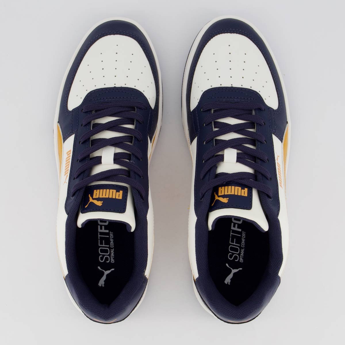 Tênis Puma Caven 2.0 BDP Branco e Marinho Branco/Marinho 4