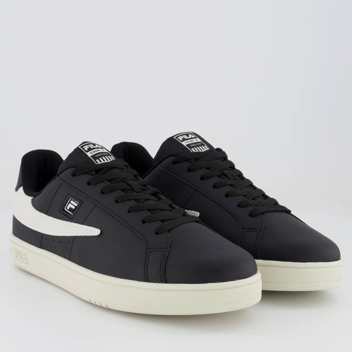 Tênis Fila FX Court 70 Feminino Preto e Branco Preto 2