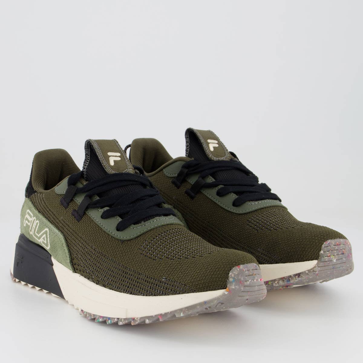 Tênis Fila F Virtuous Knit Verde e Preto Verde 2