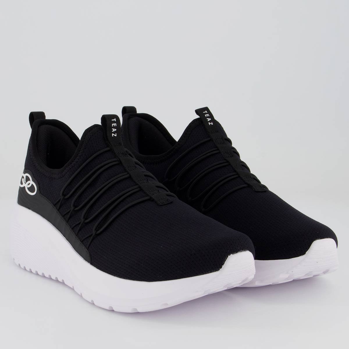 Tênis Olympikus Teaz Feminino Preto e Branco Preto 2