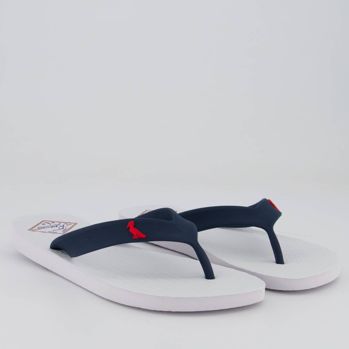 Chinelo Reserva Fill Branco e Marinho Branco 3