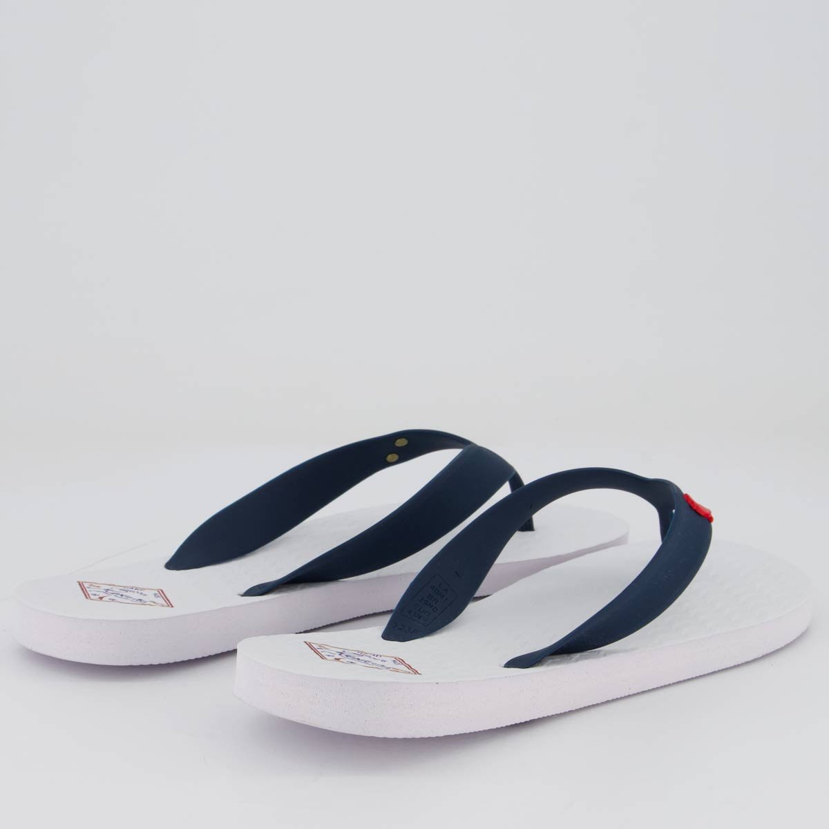 Chinelo Reserva Fill Branco e Marinho Branco 4