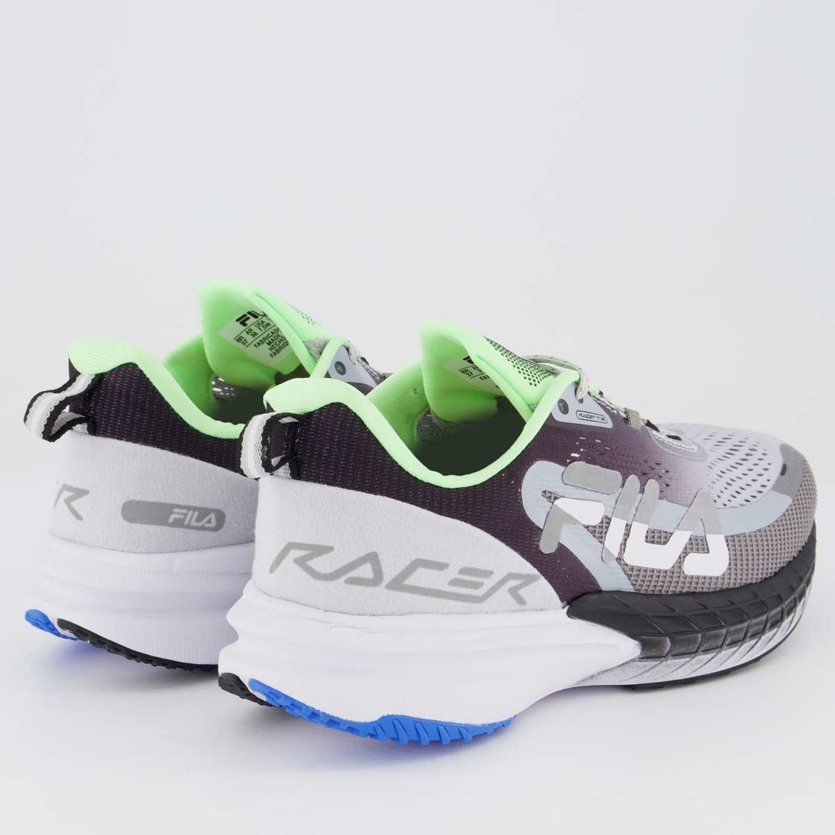 Tênis Fila Racer T2 S Feminino Prata e Preto Cinza 3