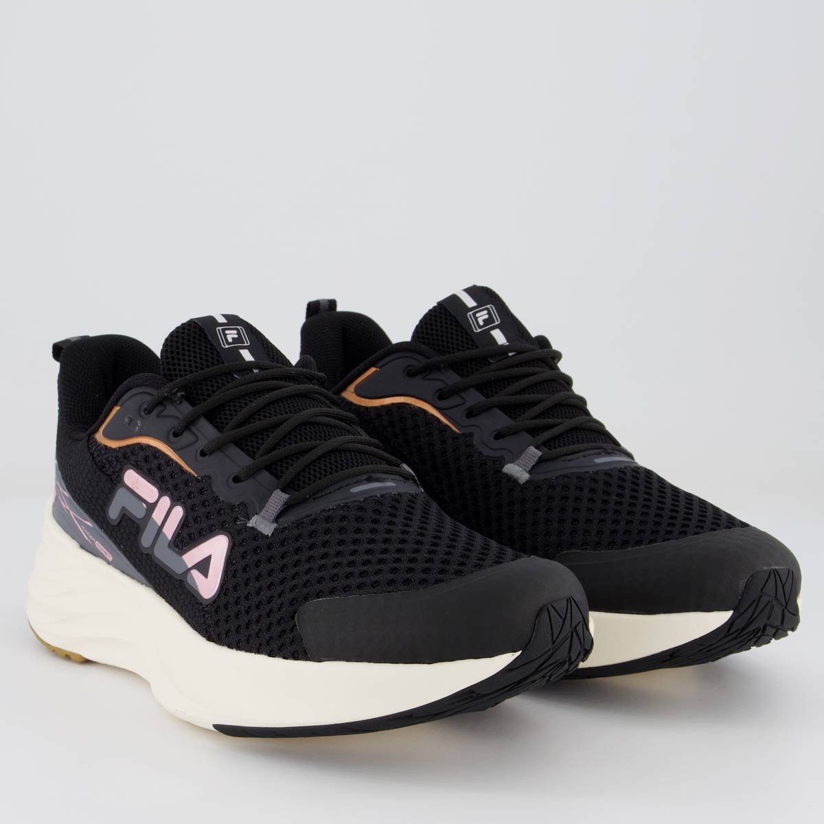 Tênis Fila Racer Comet Feminino Preto e Rosa Preto 2