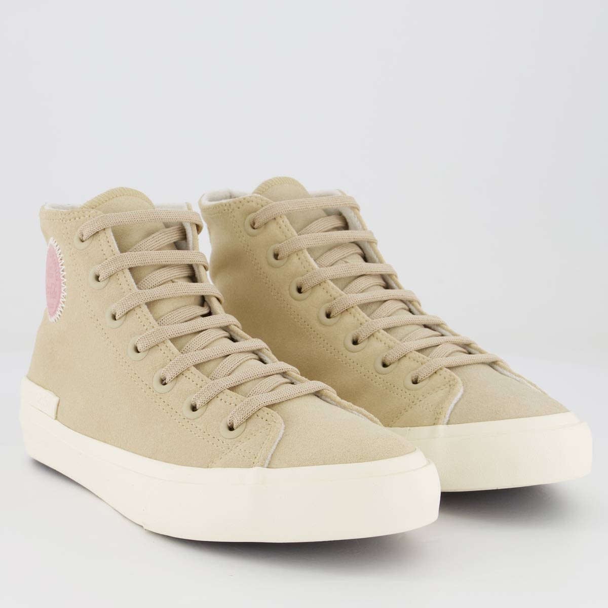 Tênis Coca-Cola Shoes Sunset Suede Hi Feminino Bege 2