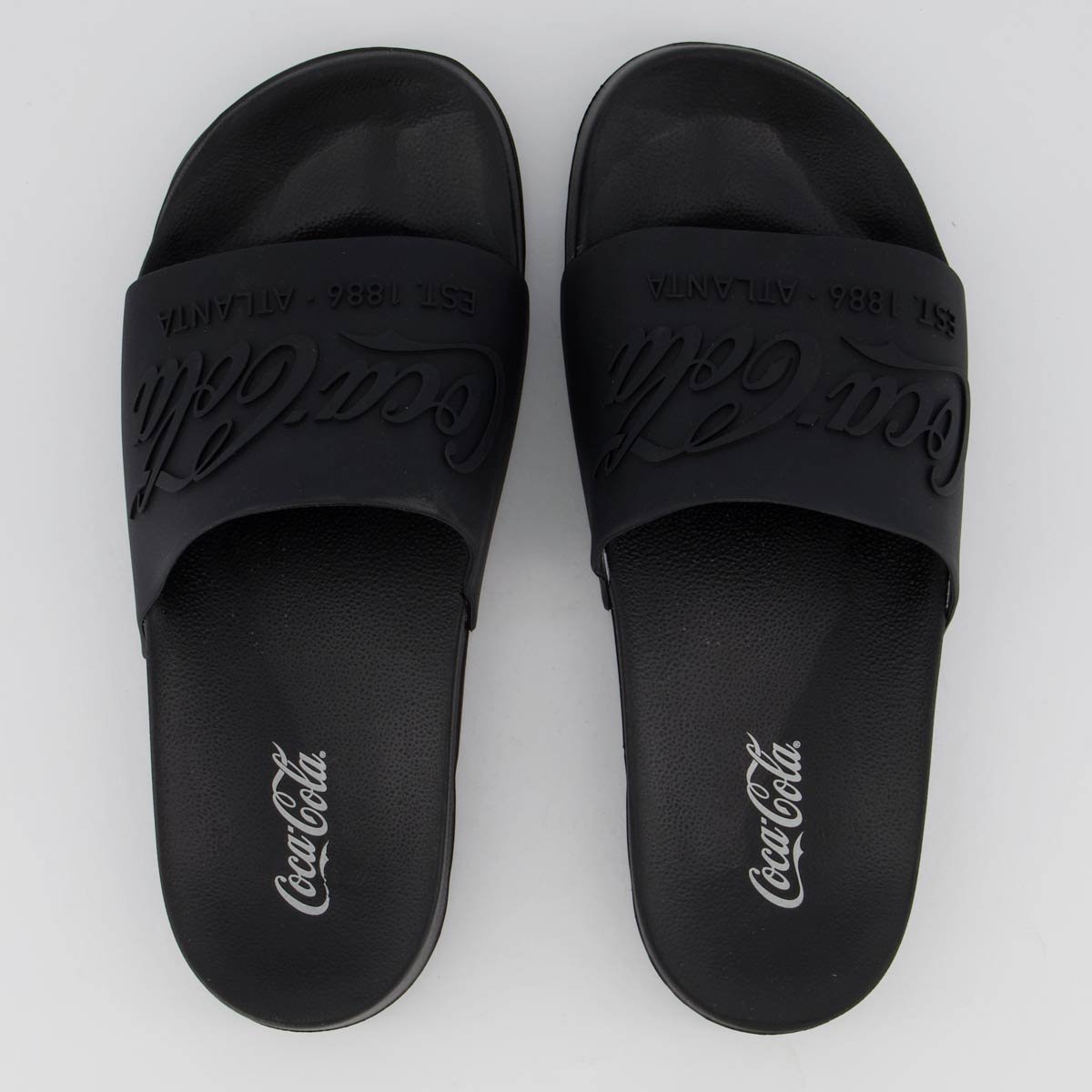 Chinelo Coca Cola Slide Coke Bold Preto 39/40 5