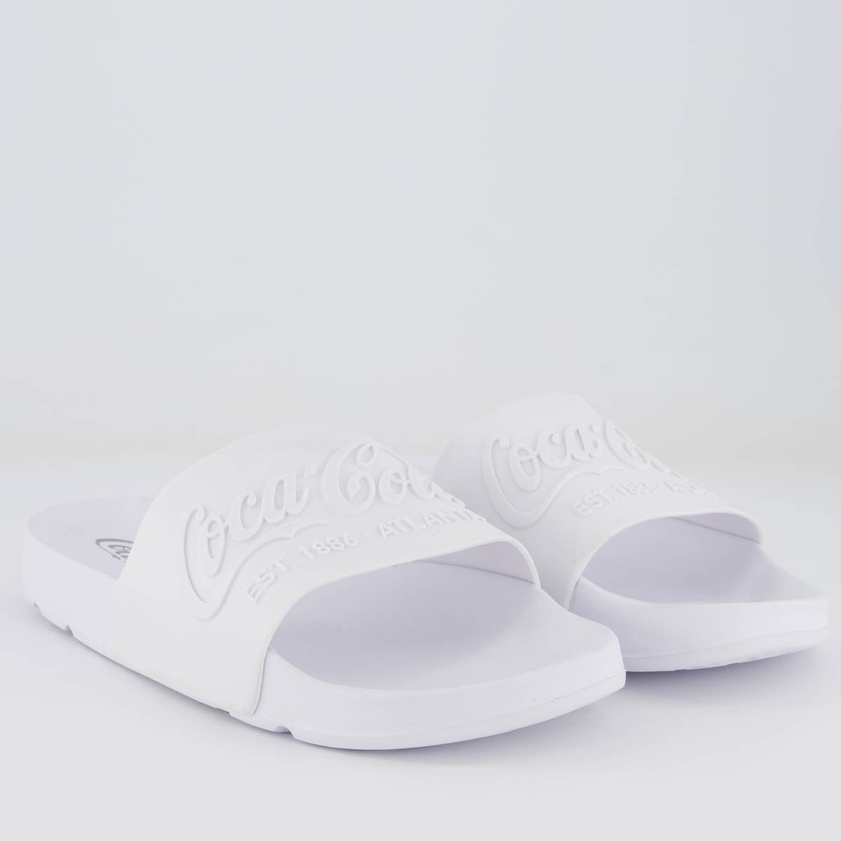Chinelo Coca Cola Slide Coke Bold Branco Branco 3