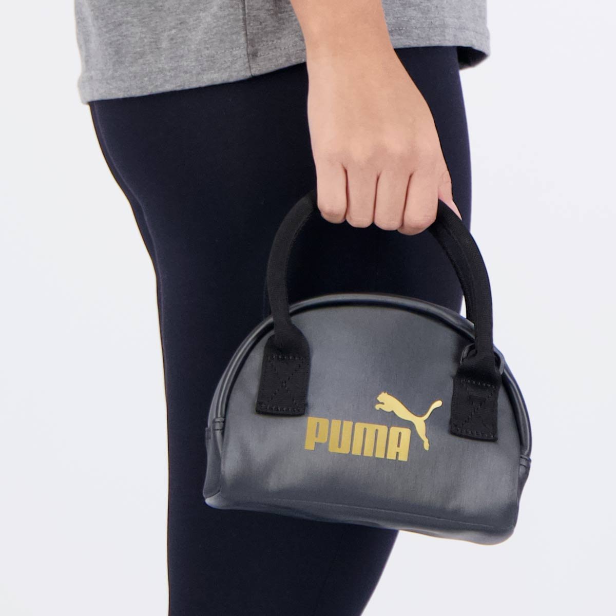 Bolsa Puma Core Up Preta Preto 4