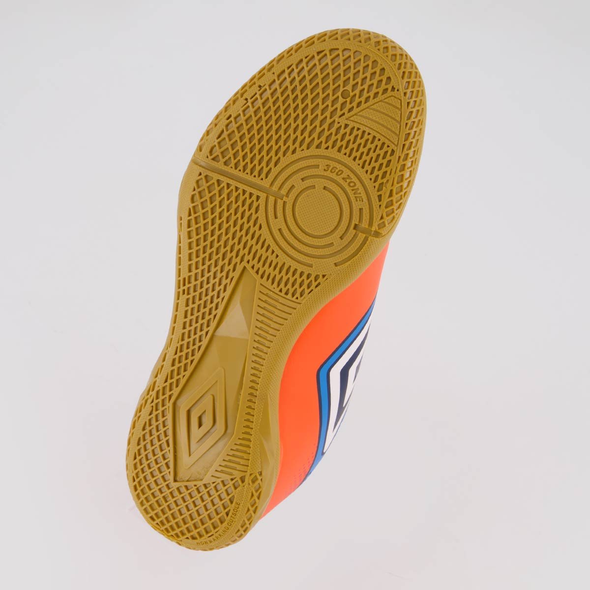 Chuteira Umbro Cannon Futsal Juvenil Coral Laranja 5