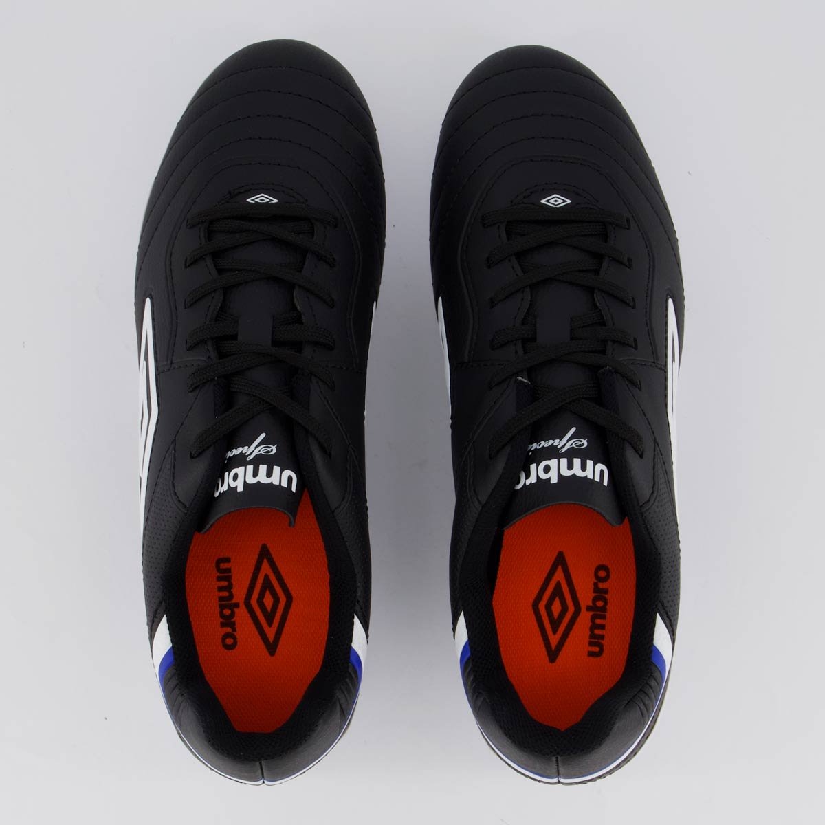 Chuteira Umbro Speciali Campo Preta e Branca Preto 4