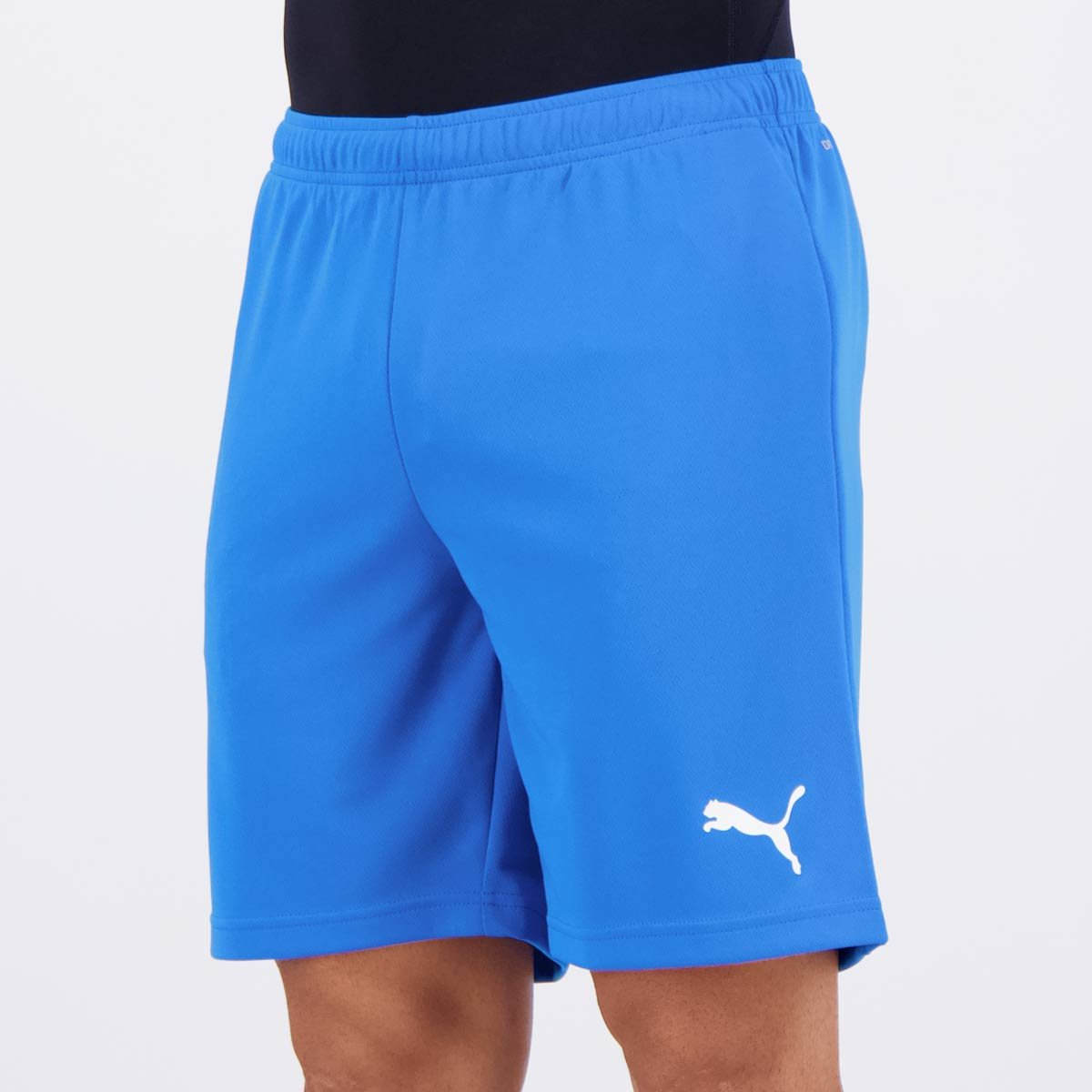 Bermuda Puma Teamrise Azul e Branca Azul 3