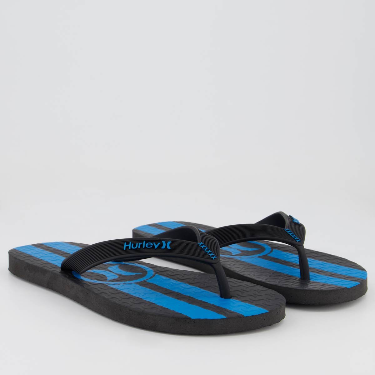 Chinelo Hurley Icon Preto e Azul Preto/Azul 3
