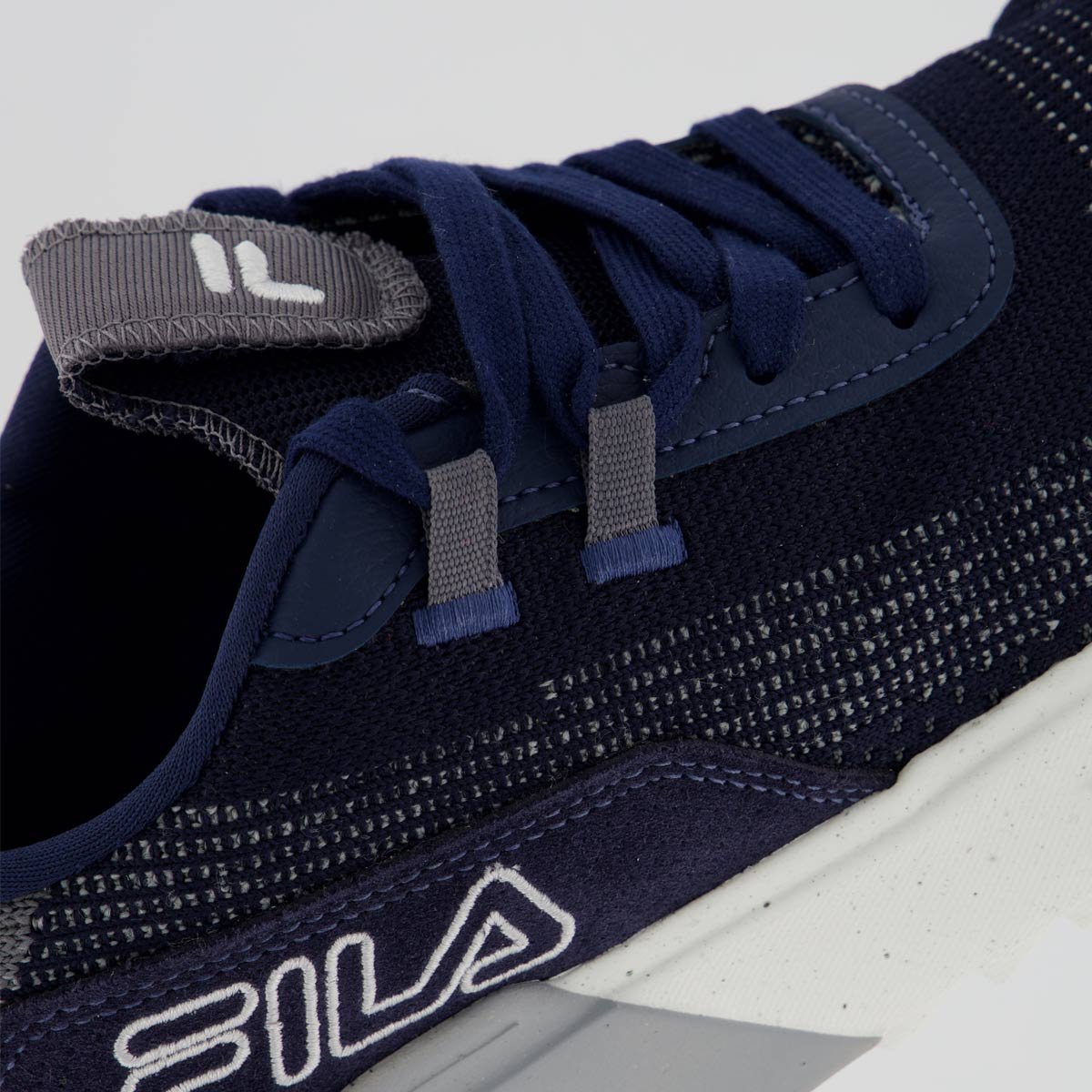 Tênis Fila F Virtuous Knit Marinho e Grafite Azul 7