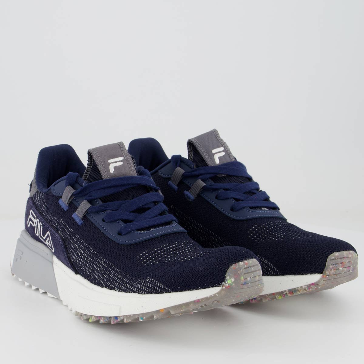 Tênis Fila F Virtuous Knit Marinho e Grafite Azul 6