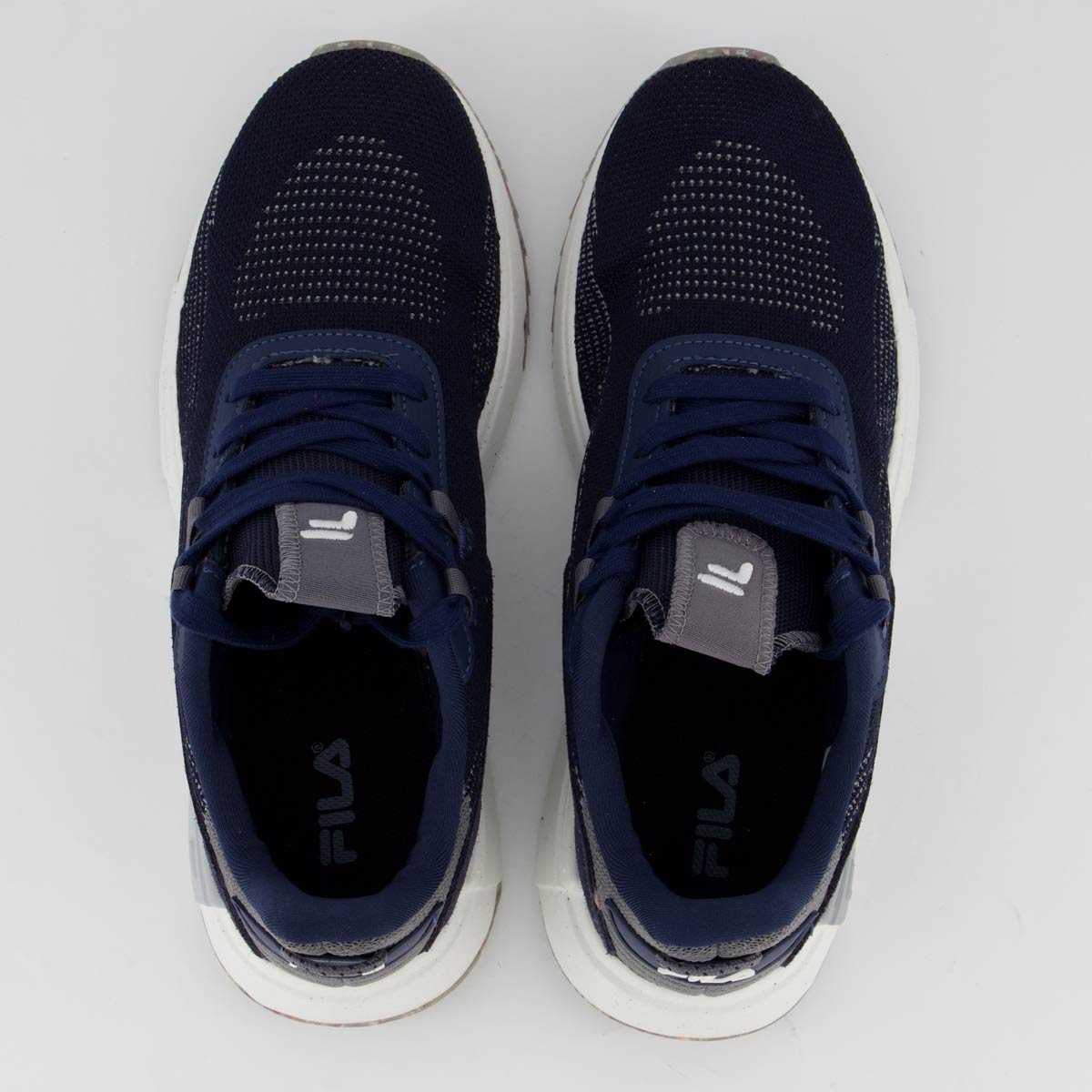 Tênis Fila F Virtuous Knit Marinho e Grafite Azul 8