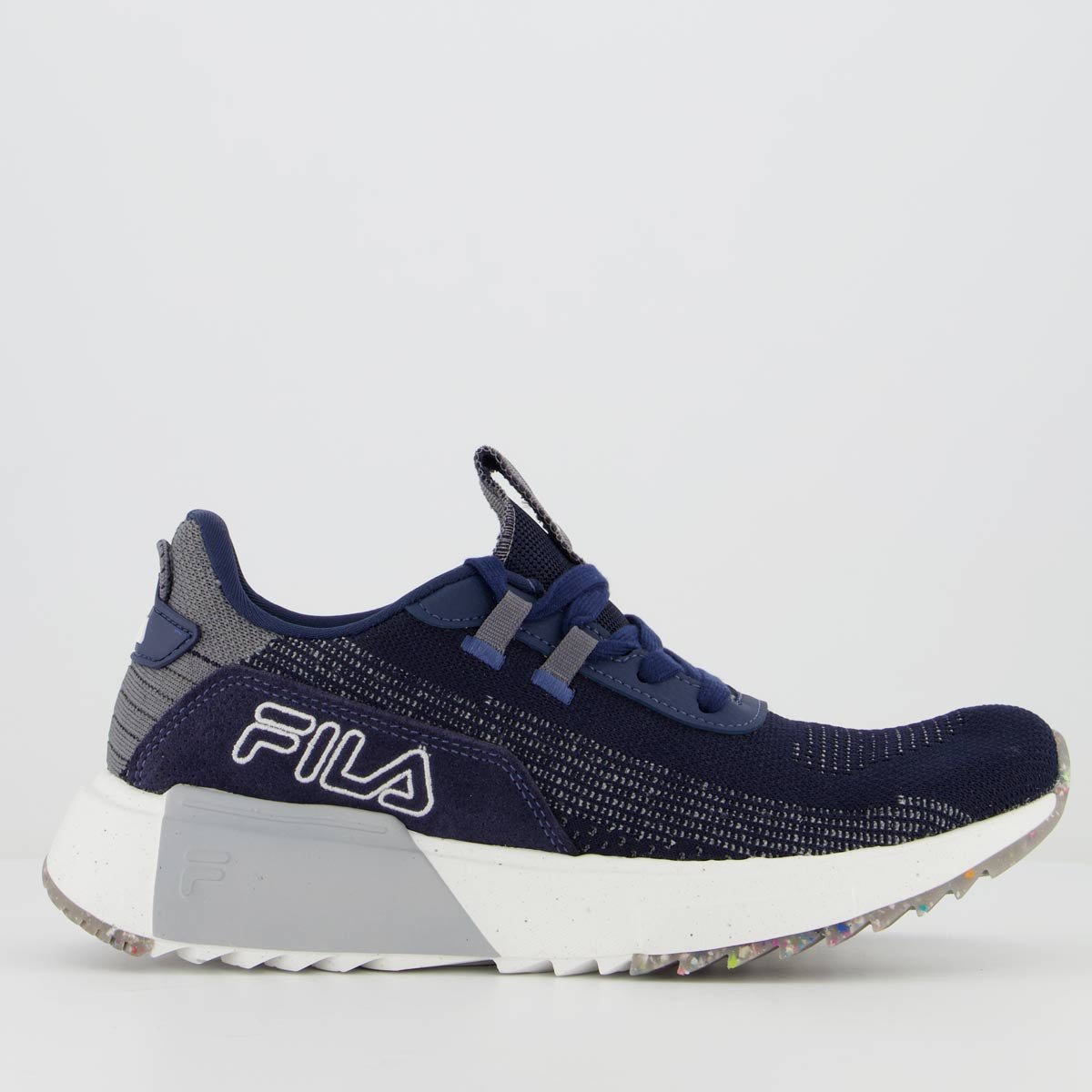 Tênis Fila F Virtuous Knit Marinho e Grafite Azul