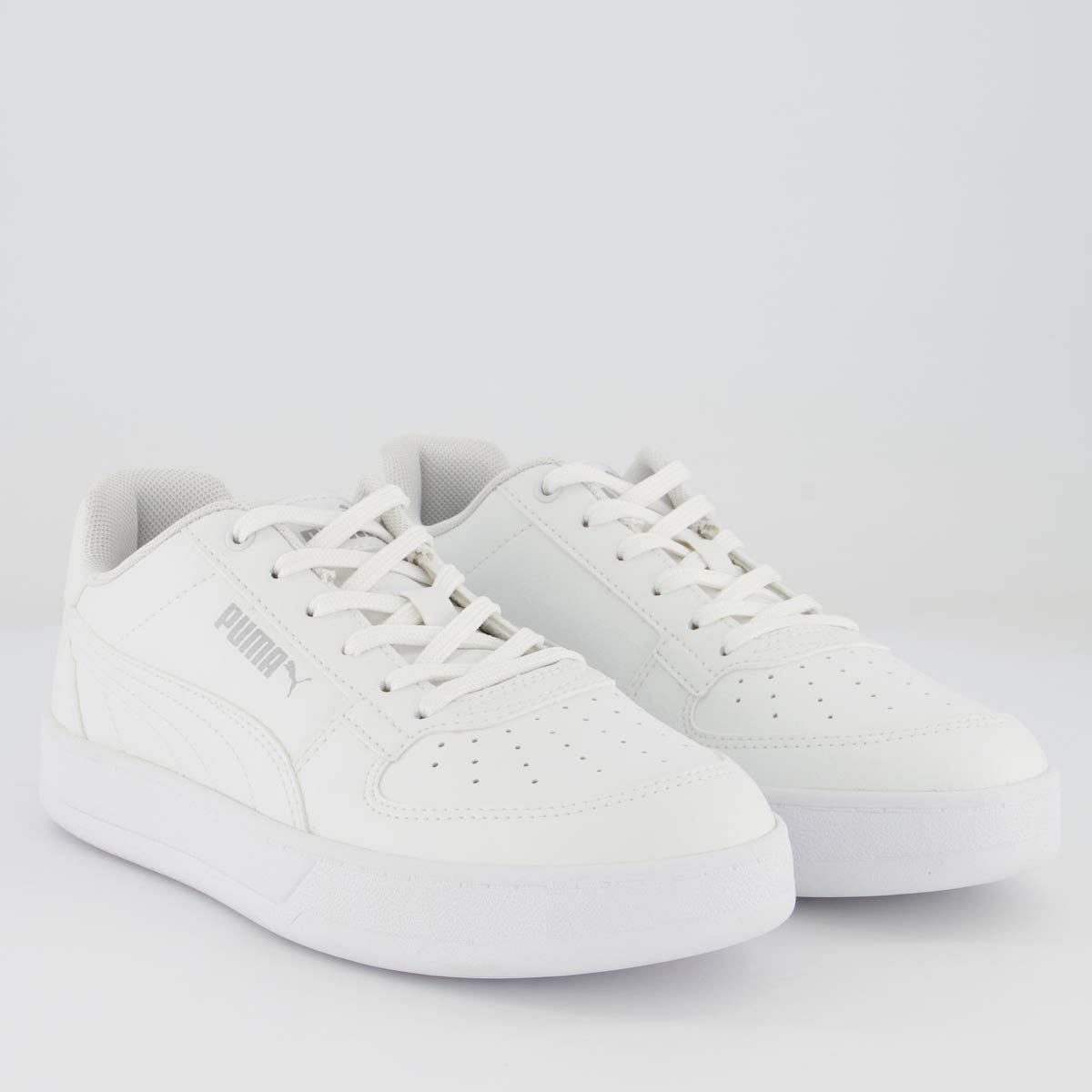Tênis Puma Caven 2.0 BDP Juvenil Branco e Prata Branco/Prata 2
