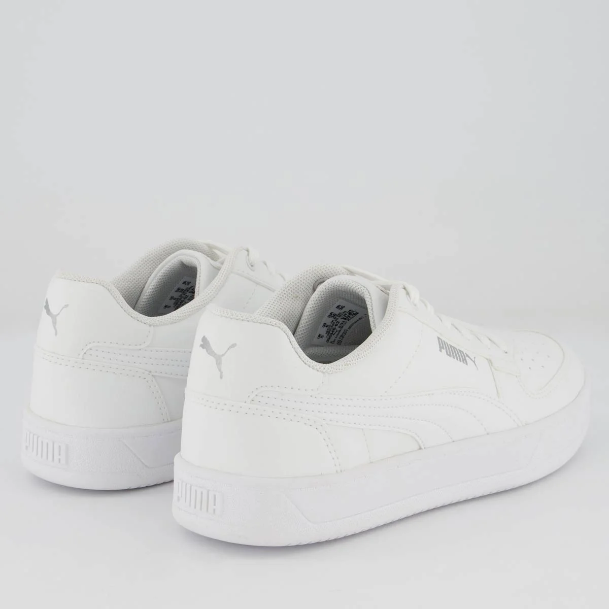 Tênis Puma Caven 2.0 BDP Juvenil Branco e Prata Branco/Prata 3