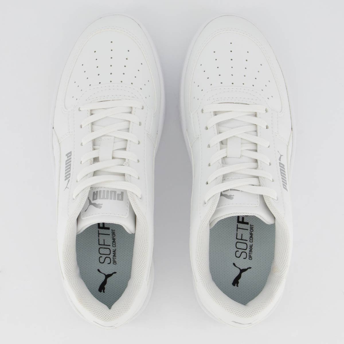 Tênis Puma Caven 2.0 BDP Juvenil Branco e Prata Branco/Prata 4