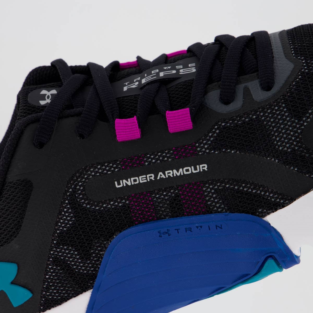 Tênis Under Armour Tribase Reps Preto e Azul Preto 7