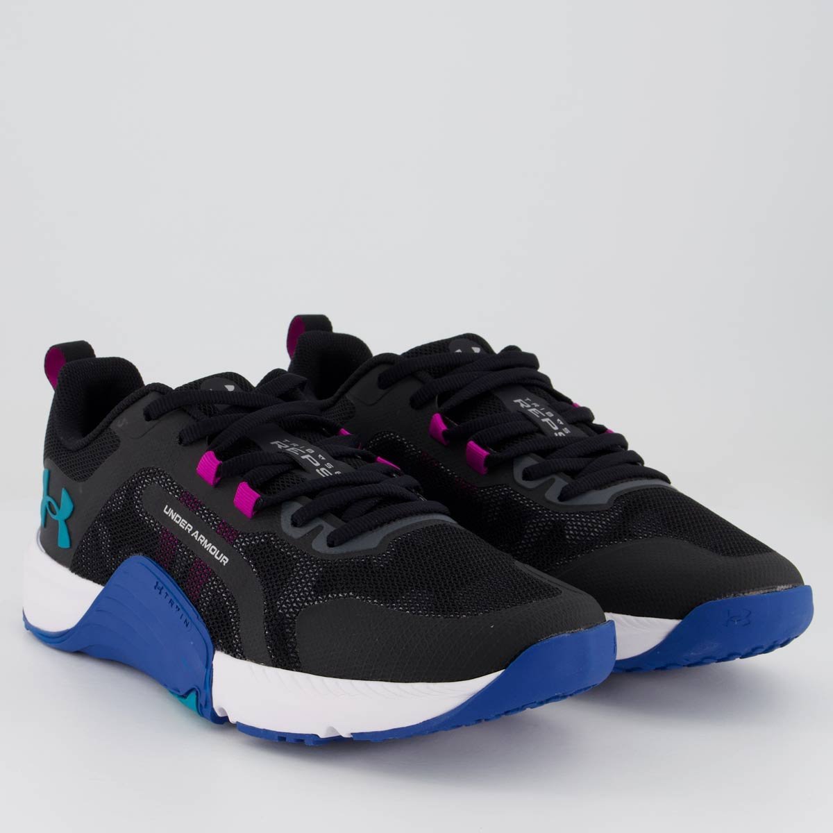 Tênis Under Armour Tribase Reps Preto e Azul Preto 2