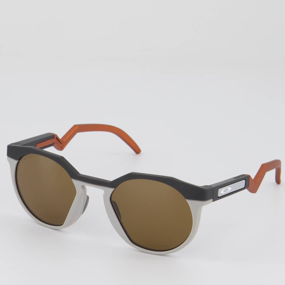 Óculos de Sol Oakley HSTN Matte Tungsten Cinza e Marrom Marrom 1