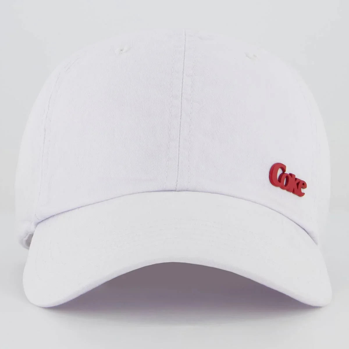 Boné Coca Cola Coke Logo Branco e Vermelho Branco 2
