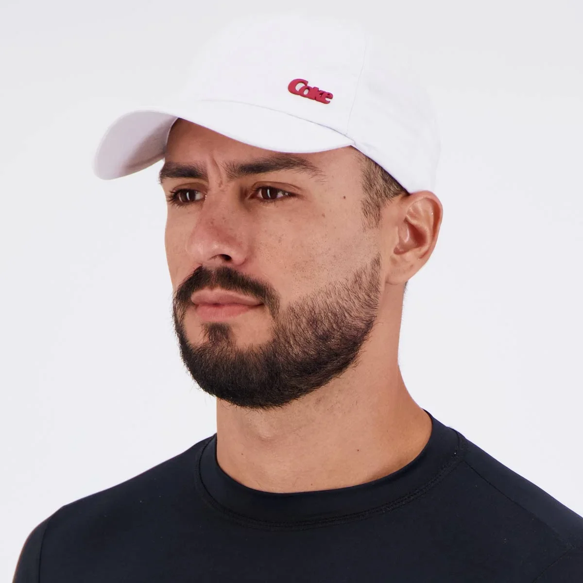 Boné Coca Cola Coke Logo Branco e Vermelho Branco 5
