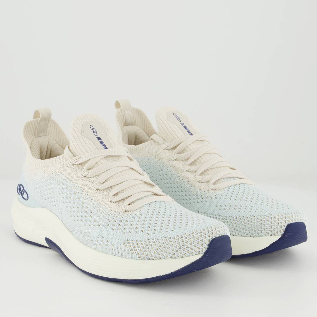 Tênis Olympikus Essential 3 Feminino Azul e Branco Branco 2