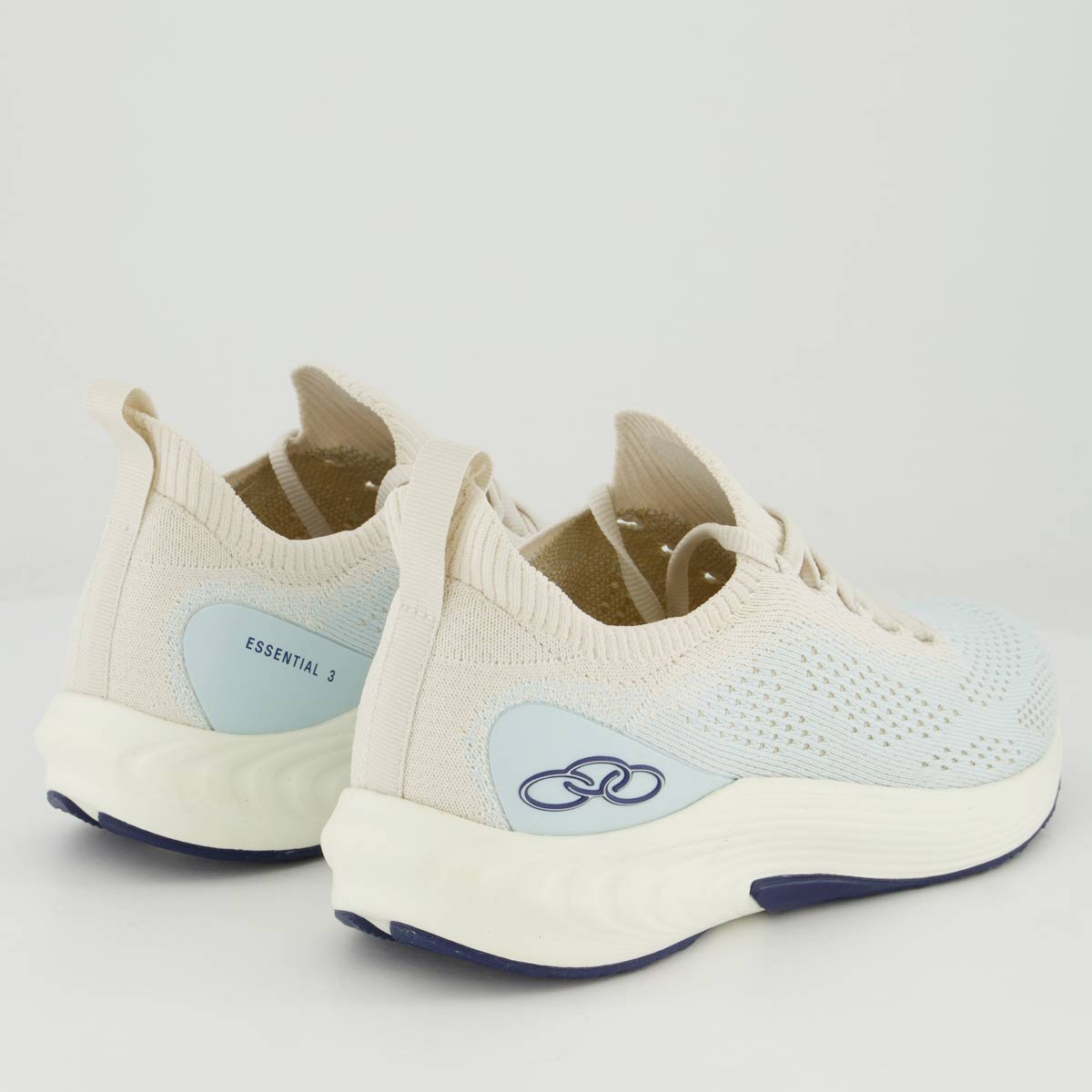 Tênis Olympikus Essential 3 Feminino Azul e Branco Branco 3