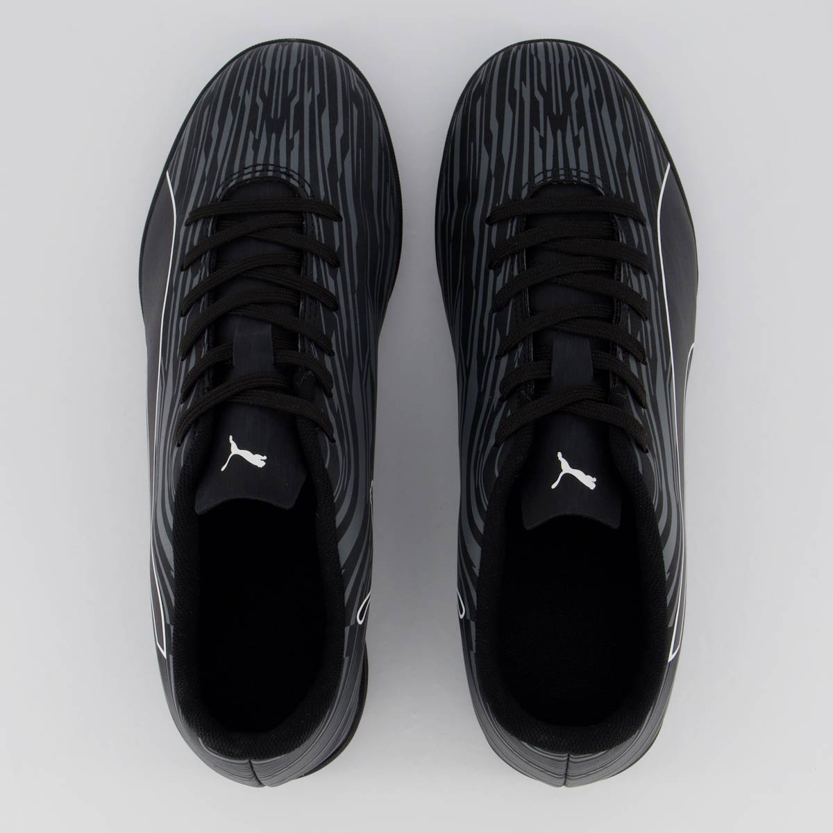 Chuteira Puma Rapido III TT BDP Society Preta e Cinza Preto/Cinza 4