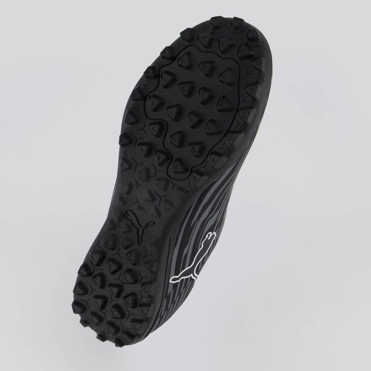 Chuteira Puma Rapido III TT BDP Society Preta e Cinza Preto/Cinza 5