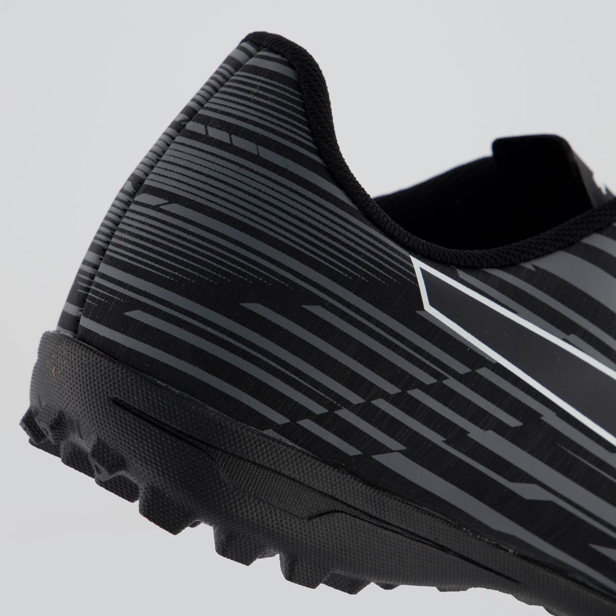 Chuteira Puma Rapido III TT BDP Society Preta e Cinza Preto/Cinza 6