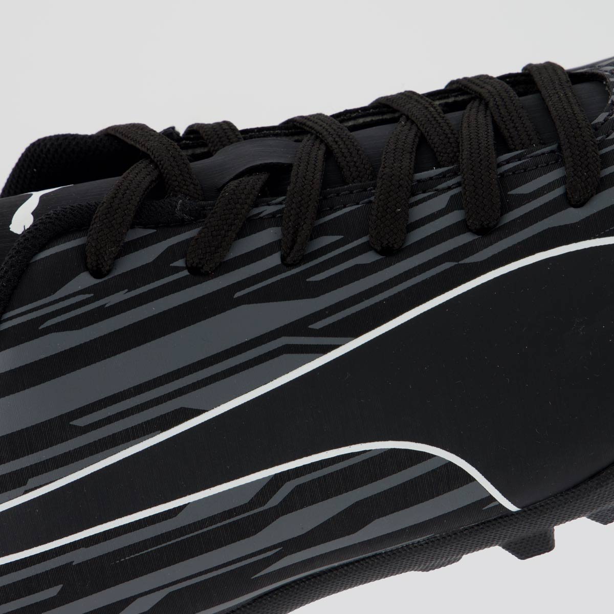 Chuteira Puma Rapido III TT BDP Society Preta e Cinza Preto/Cinza 7