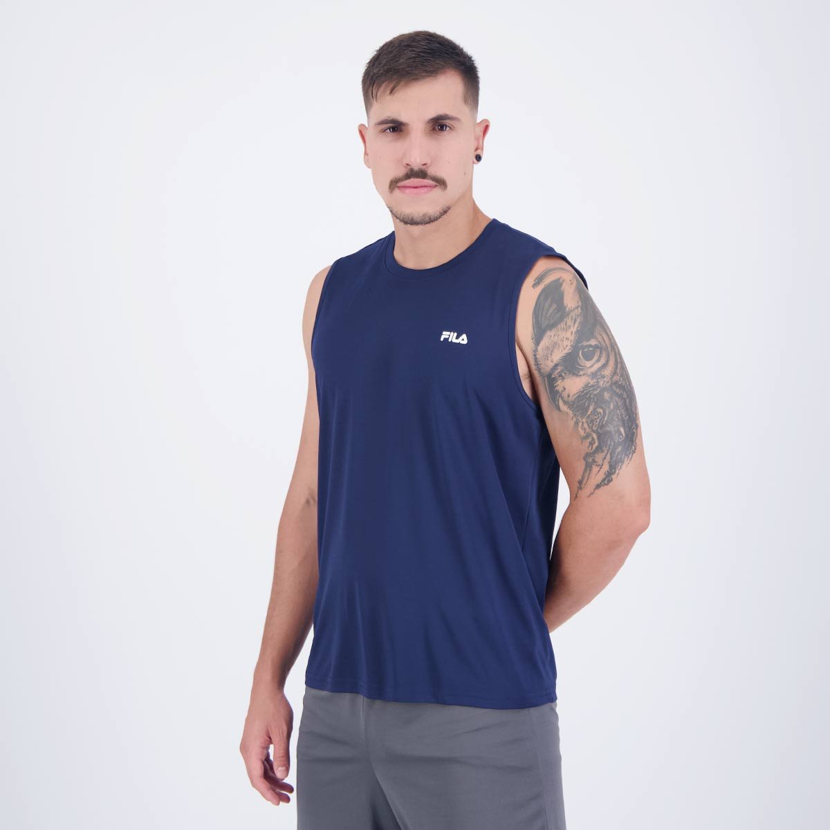 Regata Fila Basic Sports Polygin Marinho Azul 3