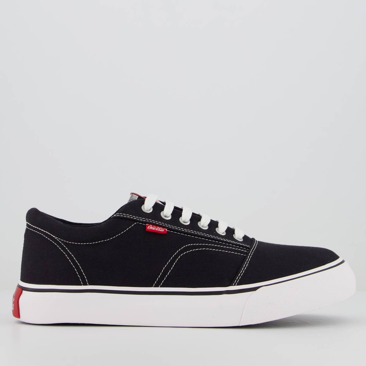 Tênis Coca Cola Surplay Canvas Preto Preto 1