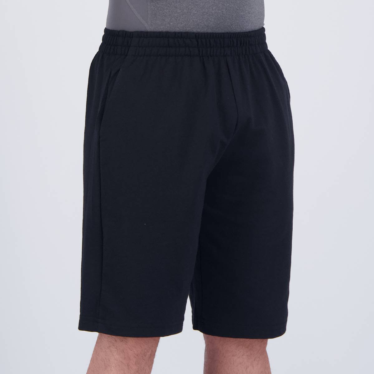 Bermuda Fila Practical Logo Preta e Branca Preto 2