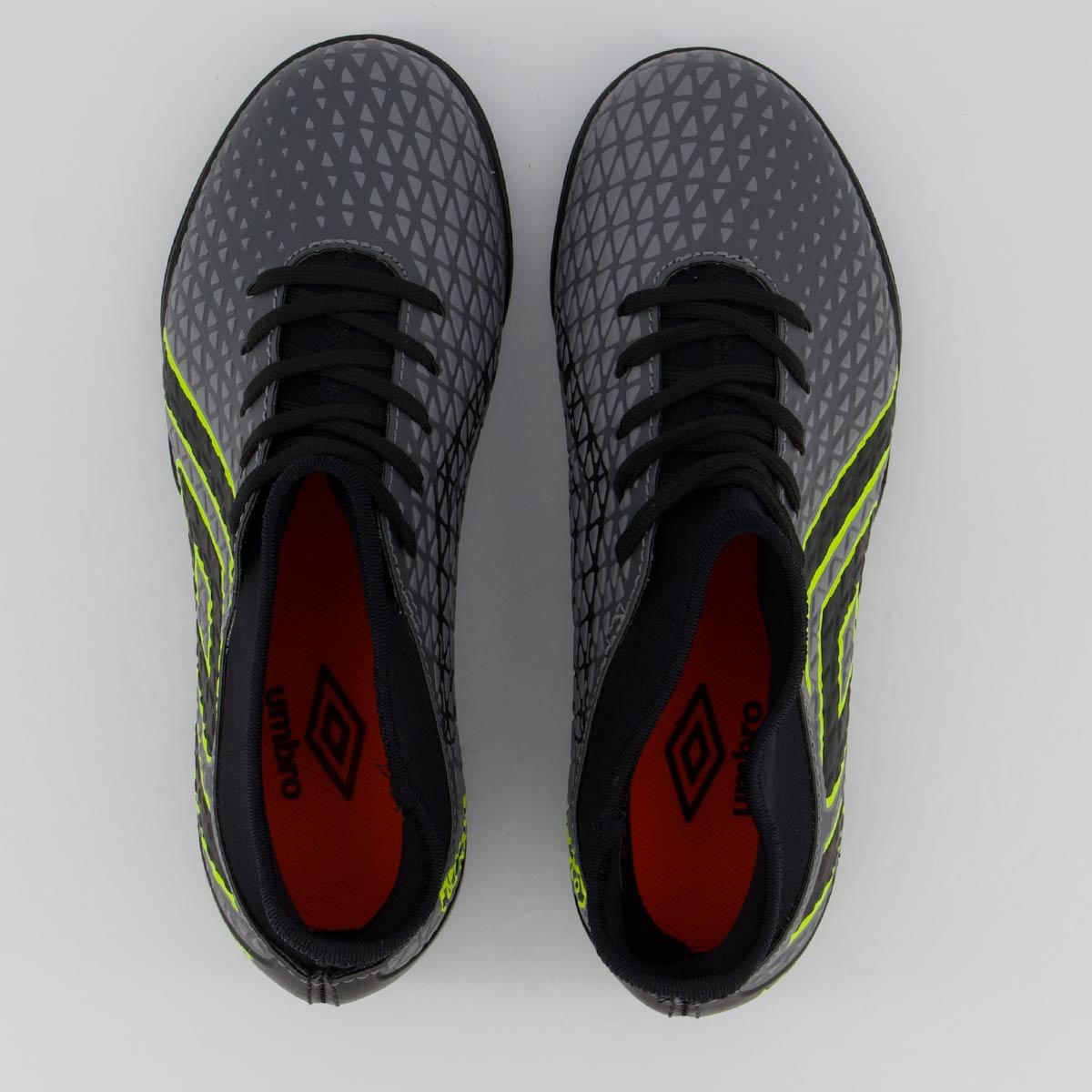 Chuteira Umbro Mutant Society Juvenil Cinza e Verde Cinza/Verde 4