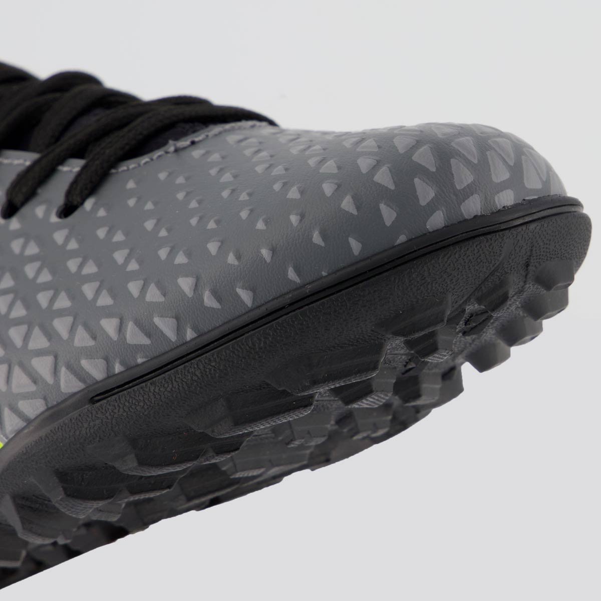 Chuteira Umbro Mutant Society Juvenil Cinza e Verde Cinza/Verde 8