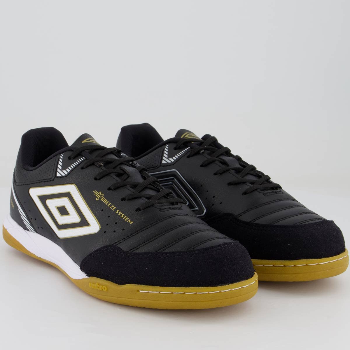 Chuteira Umbro X-Comfort Futsal Preta e Branca Preto/Branco 2