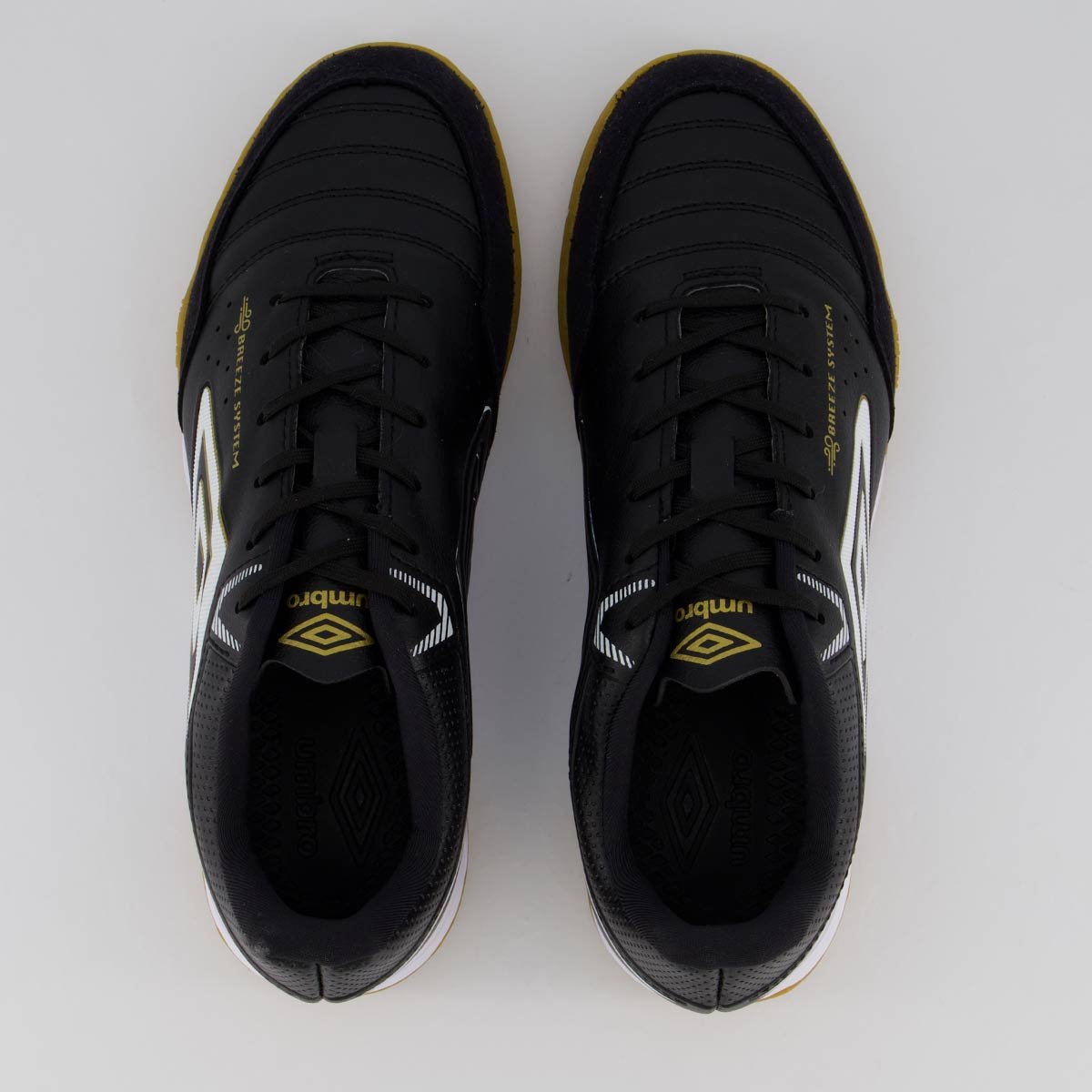Chuteira Umbro X-Comfort Futsal Preta e Branca Preto/Branco 4