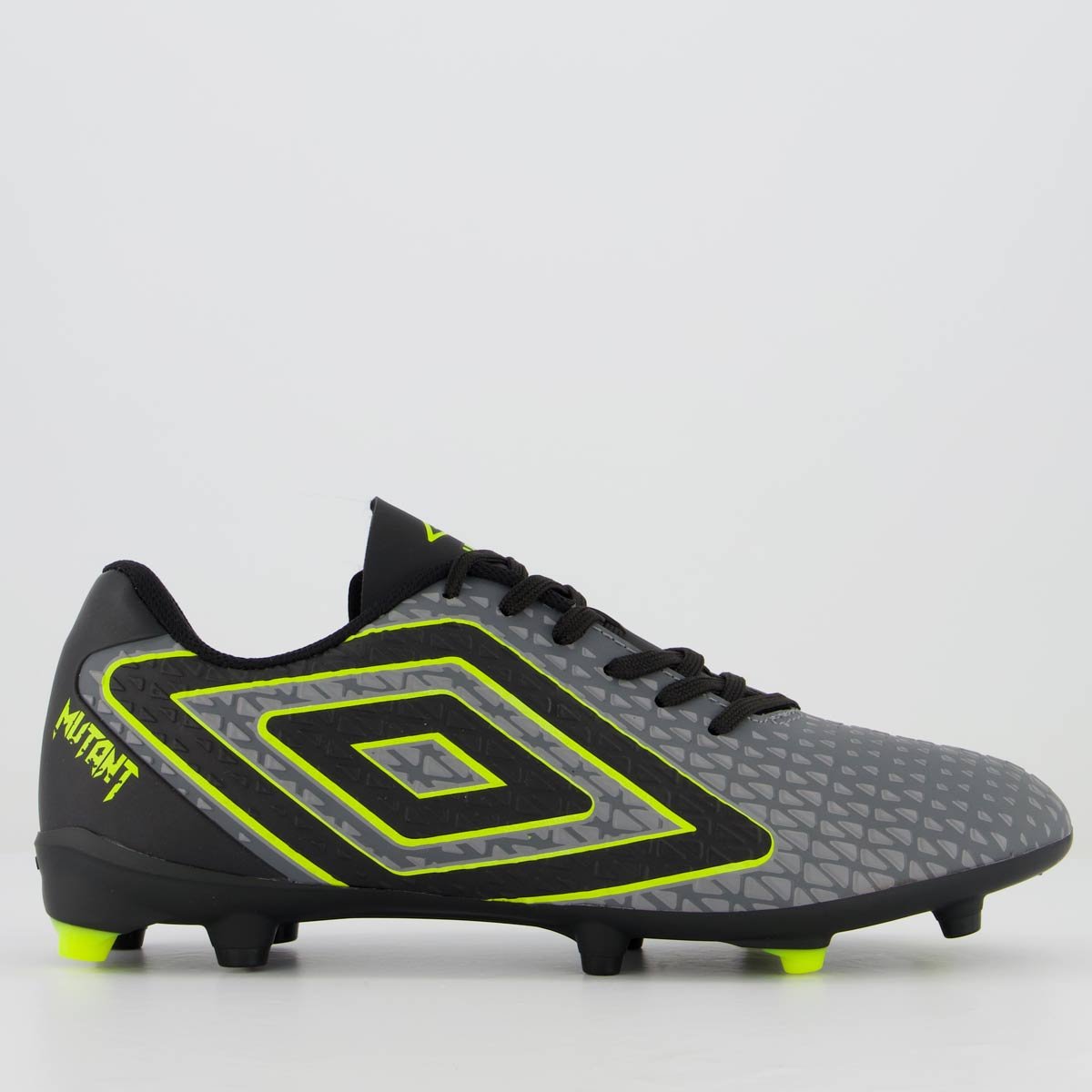 Chuteira Umbro Mutant Campo Cinza e Preta Cinza 1