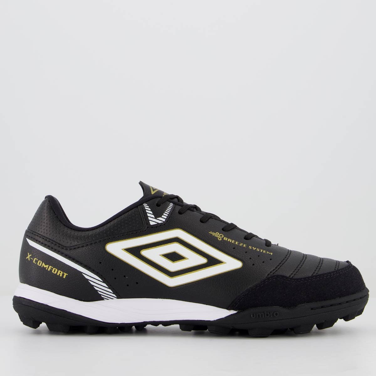 Chuteira Umbro X-Comfort Society Preto e Branco Preto e Branco 1