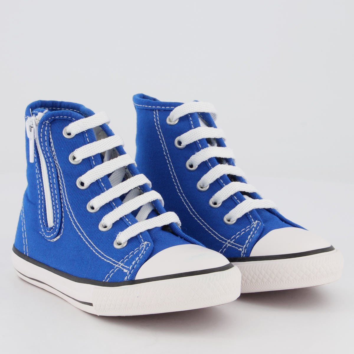 Tênis Diversão Canvas Hi Color Cano Médio Infantil Azul Azul 2