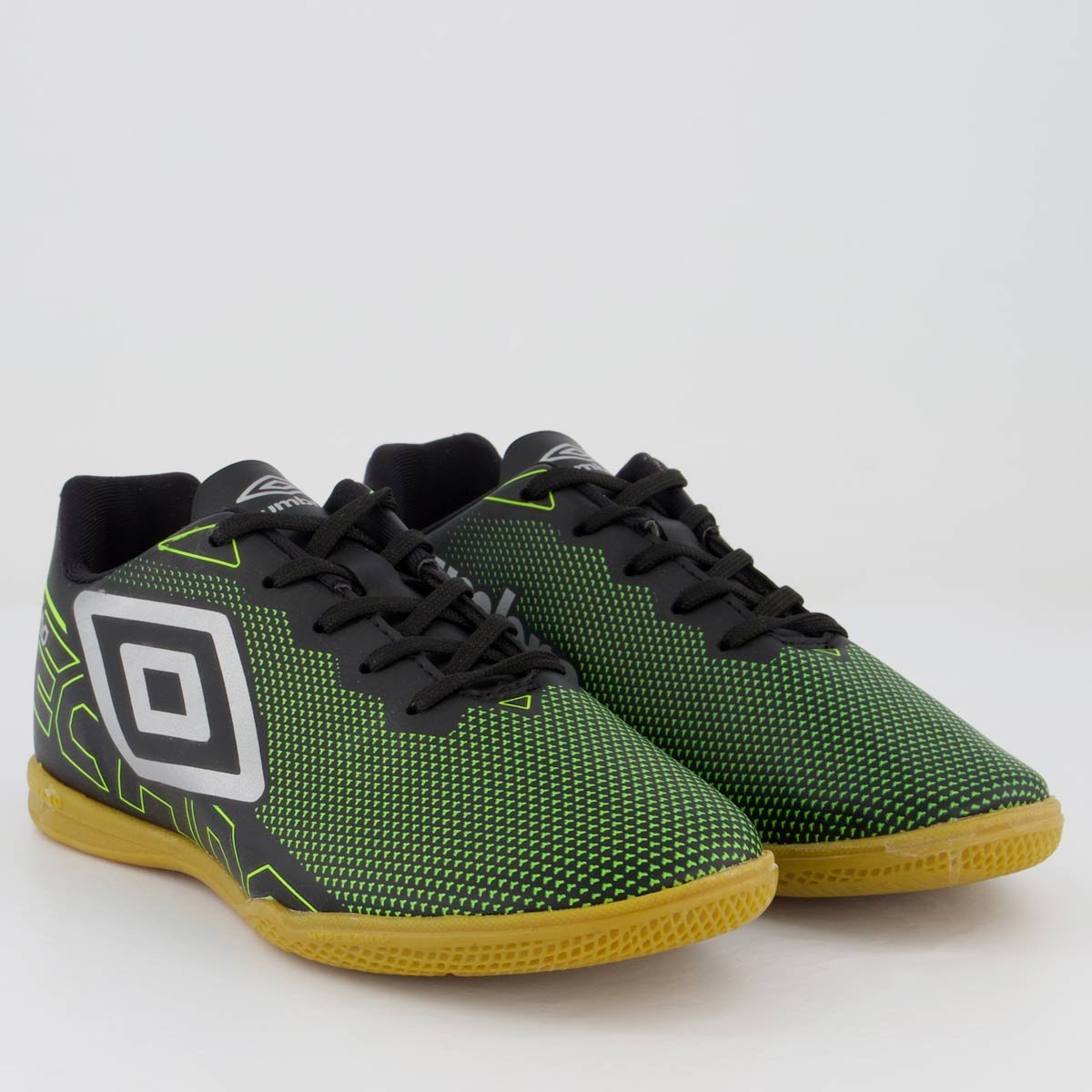 Chuteira Umbro Techno Futsal Juvenil Preta Preto 2